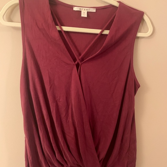 Francescas burgundy tank top - Picture 1 of 5